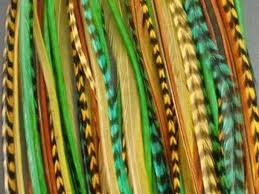Ostrich feather and grizzly  Rooster Saddle Feathers for Hair Extensions Earrings and more.