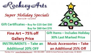 Up to 75% off Music and Art...Holiday Shopping!