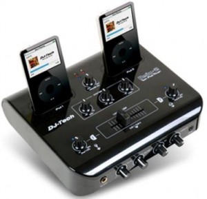 UMix 2 Dual iPod DJ Mixer also builts in cross fader slider, ...