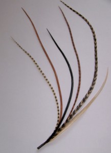 Grizzly Rooster Saddle Feather Hair Extension