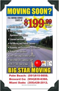 West Palm Beach moving companies $199 movers (561)420-0315.