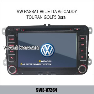 VW PASSAT B6 JETTA A5 CADDY TOURAN GOLF5 Bora Car DVD GPS radio TV SWE-B7264