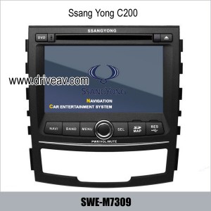 SsangYong C200 OEM stereo radio auto dvd player gps navigation TV SWE-S7309