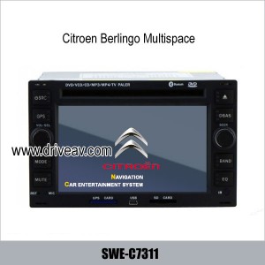 Citroen Berlingo Multispace in dash DVD player GPS navi IPOD SWE-C7311