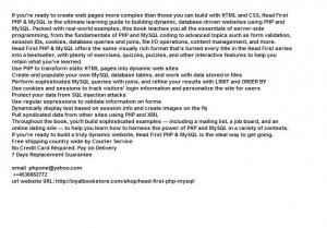 Head First PHP &amp; MySQL
