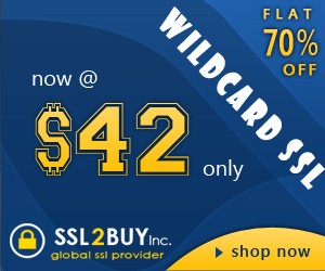 Cheap Wildcard SSL at 42 USD/yr from SSL2BUY
