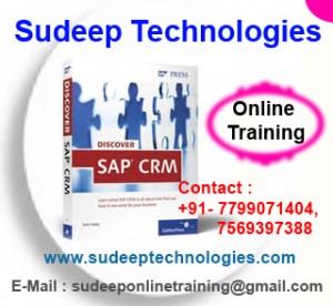 SAP CRM Online Training from India