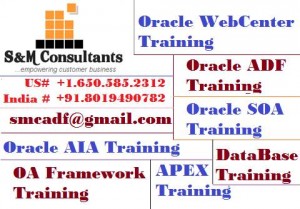 Online Training For Oracle ADF, SOA/BPEL, AIA, APEX, OAF, Web center 11g, OSB 11g, ODI,workflow by Expert Trainers