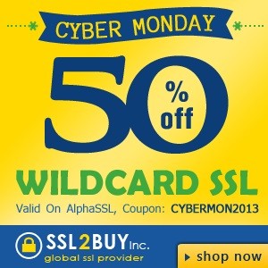 AlphaSSL Wildcard at $30/yr