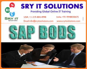 SAP BODS ONLINE TRAINING | BODS COURSE DETAILS | SRY IT SOLUTIONS