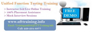 HP Unified Functional Testing Online Training