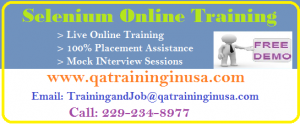 Selenium Online Training And Placement Assistance