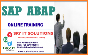 SAP ABAP ONLINE TRAINING | SRY IT SOLUTIONS