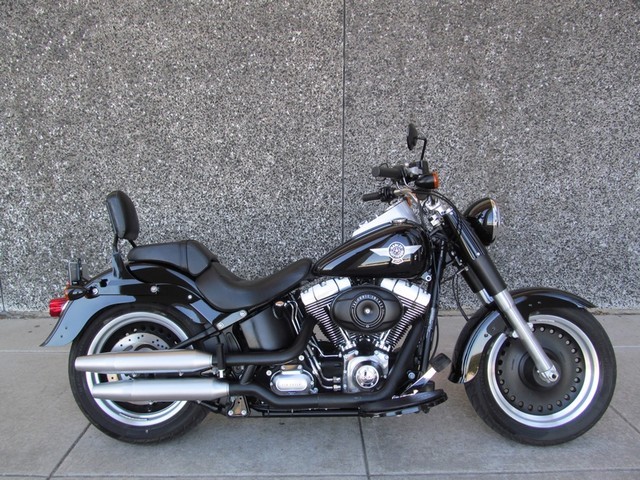 2012 Used Black Harley Davidson FLSTFB Fatboy Fat Boy Lo,Low Mile for sale!