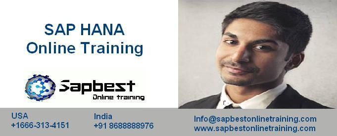 SAP HANA ONLINE TRAINING