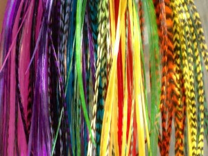 decorative grizzly rooster feathers for hair