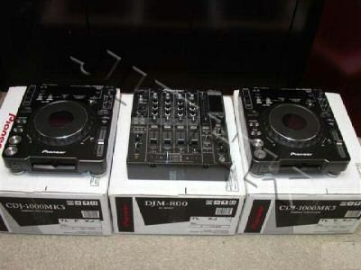 New 2x PIONEER CDJ-1000MK3 &amp; 1x DJM-800 MIXER DJ PACKAGE , PioneerCDJ-1000MK3